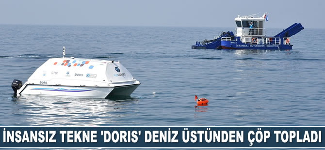 İnsansız tekne ‘Doris’ deniz üstünden çöp topladı