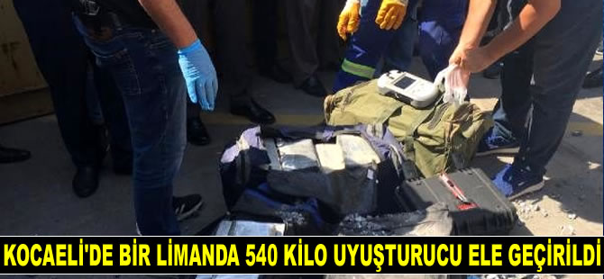 Kocaeli'de bir limanda 540 kilo kokain ele geçirildi
