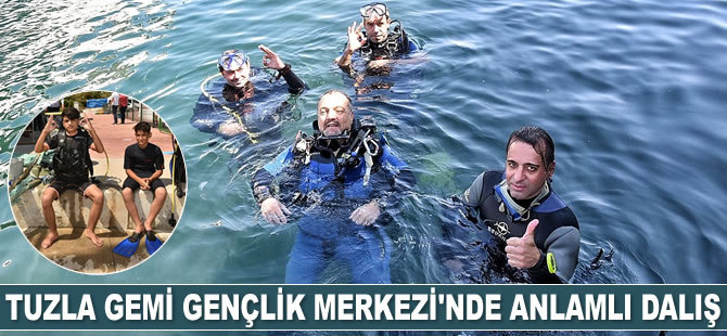 Tuzla Gemi Gençlik Merkezi öğrencileri, Diyarbakırlı çocuklarla dalış yaptı
