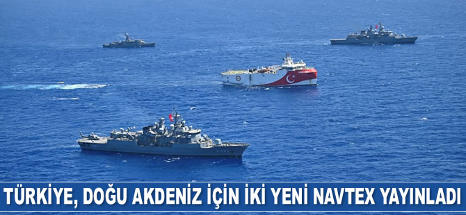 Türkiye, iki yeni Navtex yayınladı
