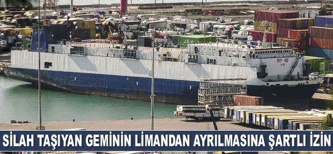 ‘Bana’ isimli geminin Cenova Limanı’ndan ayrılmasına şartlı izin çıktı