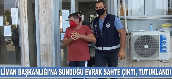 Mağusa Liman Başkanlığı’na sunduğu evrak sahte çıktı, tutuklandı