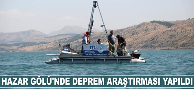 Hazar Gölü'nde kapsamlı deprem araştırması yapıldı