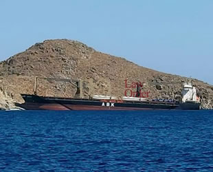 ‘Messila’ isimli kargo gemisi Tilos Adası’nda karaya oturdu