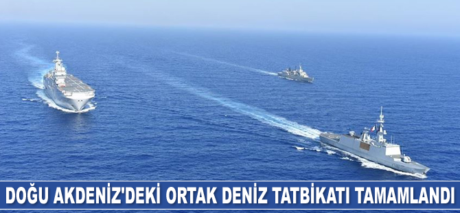 Kıbrıs Rum kesimi, Yunanistan, Fransa ve İtalya'nın ortak deniz tatbikatı tamamlandı