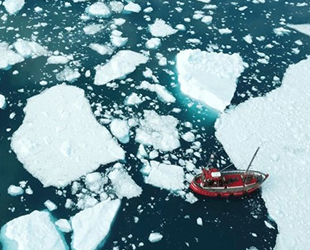 Grönland'da 2019'da rekor düzeyde buzul eridi