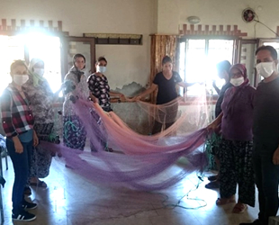 Serçinli kadınlar balık ağı örmeyi öğrendi