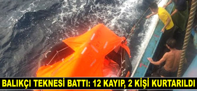 Çin’de balıkçı teknesi battı: 12 kayıp, 2 kişi kurtarıldı
