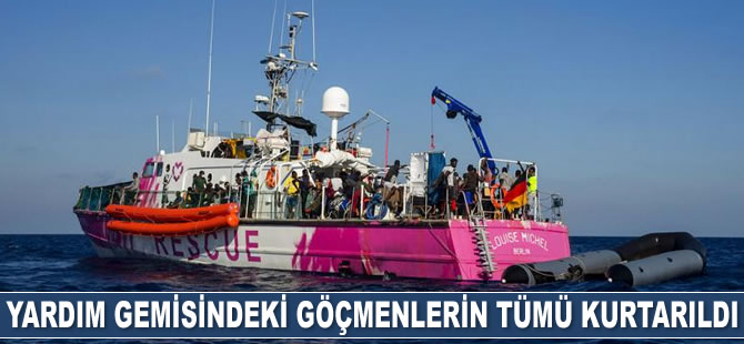 Louise Michel isimli gemideki göçmenlerin tümü kurtarıldı
