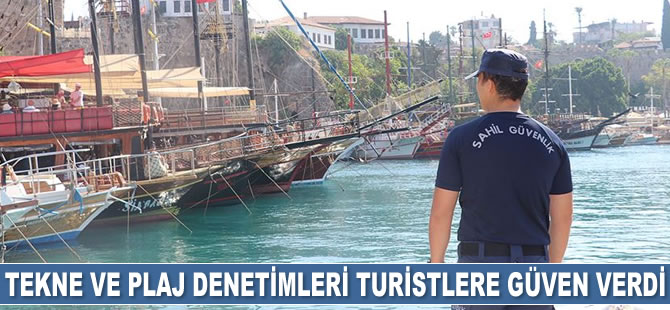Sahil Güvenlik ekiplerinin tekne ve plaj denetimleri turistlere güven verdi