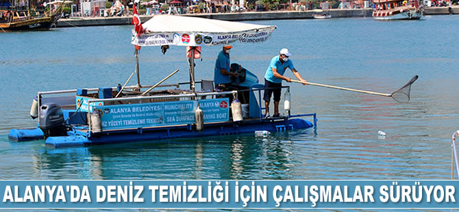 Alanya'da Ağustos ayında 402 kilogram denizden çöp toplandı