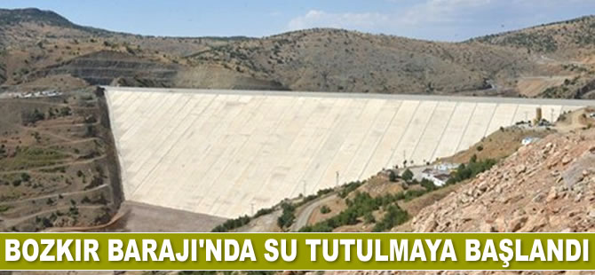 Bozkır Barajı’nda su tutulmaya başlandı