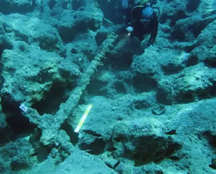 Antalya'da Osmanlı savaş gemisi batığı bulundu