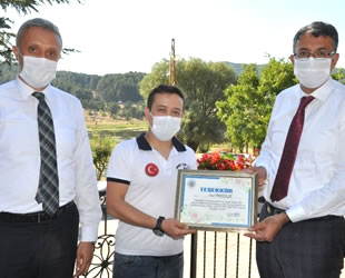 Çevreci balıkçılara teşekkür belgesi verildi