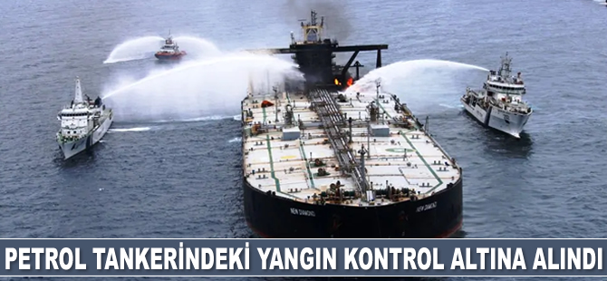 ‘New Diamond’ isimli petrol tankerinde çıkan yangın kontrol altına alındı