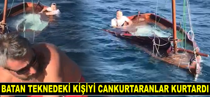 Bursa'da Larahan isimli tekne battı: 1 kişi kurtarıldı