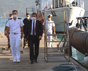 Muğla Valisi Orhan Tavlı, Marmaris Sahil Güvenlik Güney Ege Grup Komutanlığı'nı ziyaret etti