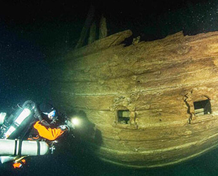 Baltık Denizi derinliklerinde 400 yıllık gemi keşfedildi