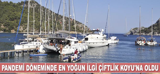 Pandemi döneminde en yoğun ilgi Çiftlik Koyu'na oldu