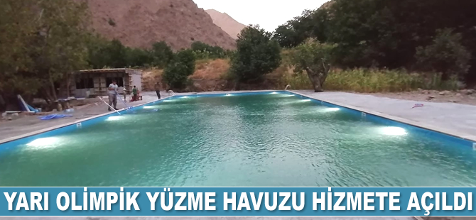 Hakkari’de yarı olimpik yüzme havuzu hizmete açıldı