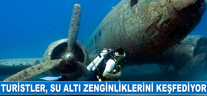 Turistler, Antalya’nın su altı zenginliklerini keşfediyor