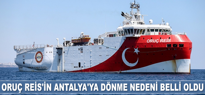 Oruç Reis gemisinin Antalya’ya dönme nedeni belli oldu