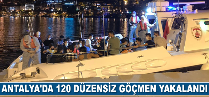 Alanya’da 120 kaçak göçmen yakalandı