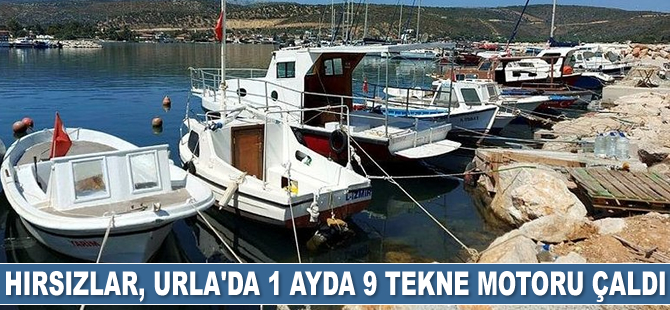Urla’da 1 ayda 9 tekne motoru çalındı, balıkçılar korkudan balığa çıkamaz oldu