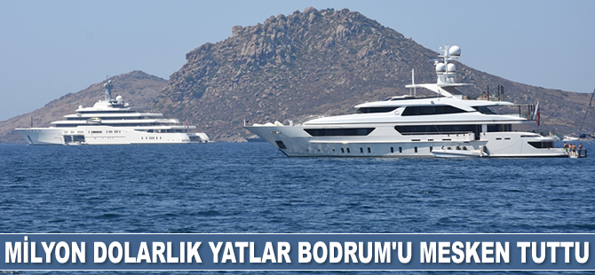 Milyon dolarlık yatlar Bodrum koylarını mesken tuttu