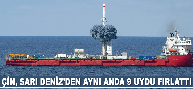 Çin, Sarı Deniz’den aynı anda 9 uydu fırlattı