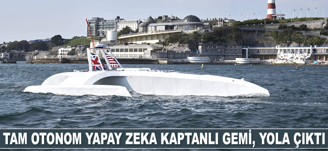 Tam otonom yapay zeka kaptanlı gemi Mayflower, yolculuğa başladı