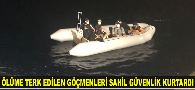 Bodrum'da ölüme terk edilen göçmenleri Sahil Güvenlik ekipleri kurtardı