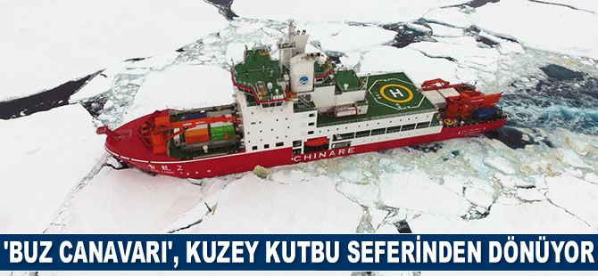 ‘Xuelong 2’ isimli buzkıran gemisi, Kuzey Kutbu seferinden dönüyor
