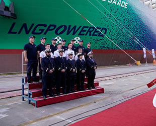 Dünyanın ilk LNG ile çalışan konteyner gemisi Jacques Saade, CMA CGM filosuna katıldı