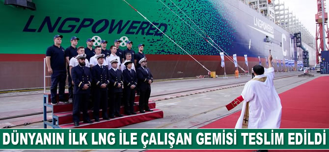 Dünyanın ilk LNG ile çalışan konteyner gemisi Jacques Saade, CMA CGM filosuna katıldı