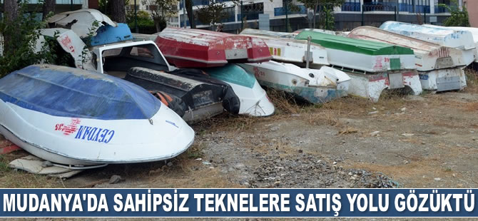 Mudanya'da sahipsiz teknelere satış yolu gözüktü
