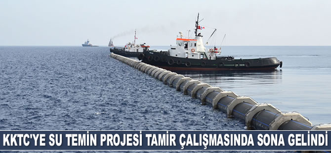 Türkiye’den KKTC’ye su temin projesi tamir çalışmasında sona gelindi