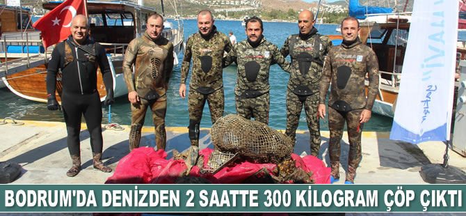 Bodrum Belediyesi, deniz dibi temizliğine tekrar başladı