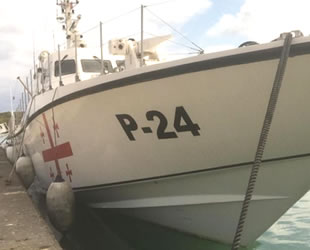 Gürcistan'a ait 2 adet Sahil Güvenlik botunun bakım ve onarımı Türkiye'de yapıldı