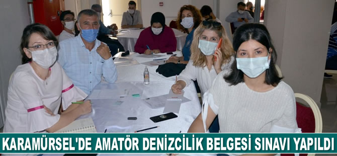 Karamürsel'de Amatör Denizcilik Belgesi ve Amatör Telsizciler Sınavı yapıldı