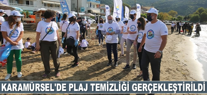 Karamürsel'de plaj ve deniz temizliği gerçekleştirildi