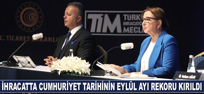 İhracatta Cumhuriyet tarihinin Eylül ayı rekoru kırıldı