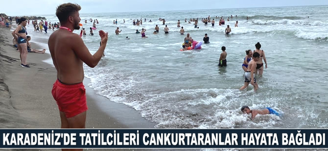 Cankurtaranlar Akçakoca sahillerinde 250 kişiyi boğulmaktan kurtardı