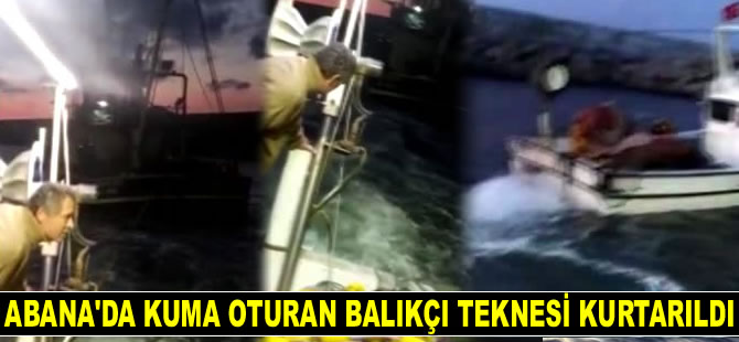 Abana’da kuma oturan balıkçı teknesi kurtarıldı