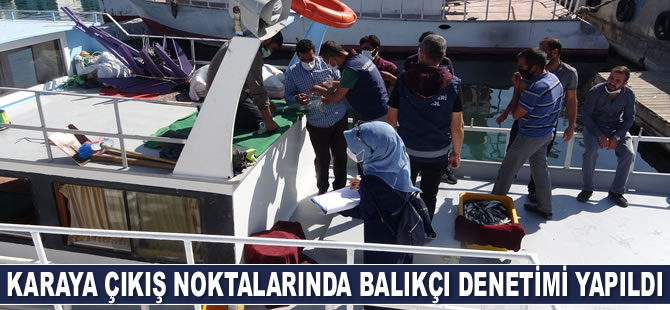 Van Gölü’nün karaya çıkış noktalarında balıkçı denetimi yapıldı