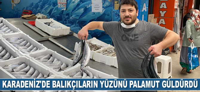 Karadeniz'de balıkçıların yüzünü palamut güldürdü