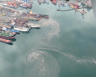 Denizi kirleten gemiye 1 milyon 361 bin TL para cezası kesildi