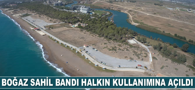 Boğaz Sahil Bandı halkın kullanımına açıldı