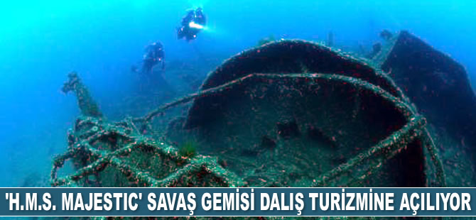 ‘H.M.S. Majestic’ isimli İngiliz savaş gemisi dalış turizmine açılıyor