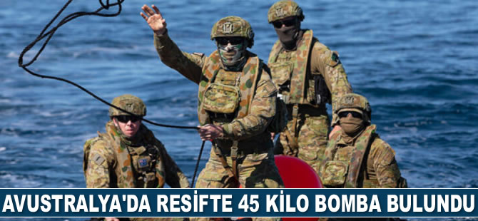 Avustralya'da resifte 45 kilogramlık bomba bulundu